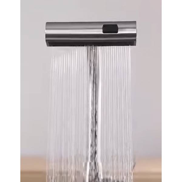 3 in 1 Mode Adjustable Stainless Steel Modern Kitchen Tap Swivel Cascade Kitchen Faucet