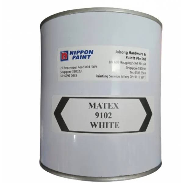 Nippon Paint Matex Emulsion 9102 White With Antimould Formula