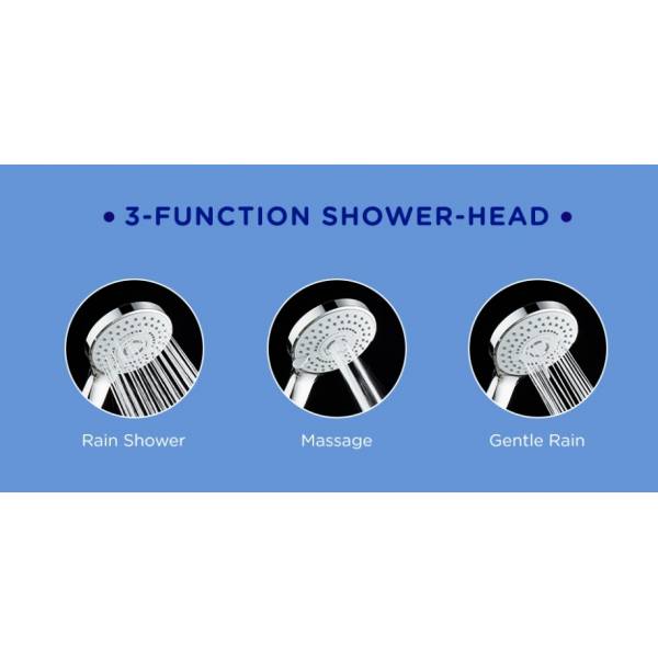 Selleys New Design Chrome 3 Functions Shower Set/Shower He‌ad (2002)