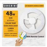SUNSHINE LED Magnetic Module 3 Colors Changning and Dimmable with Remote Control (WW/CW/DL) **Free Gift 2 x AAA Battery**