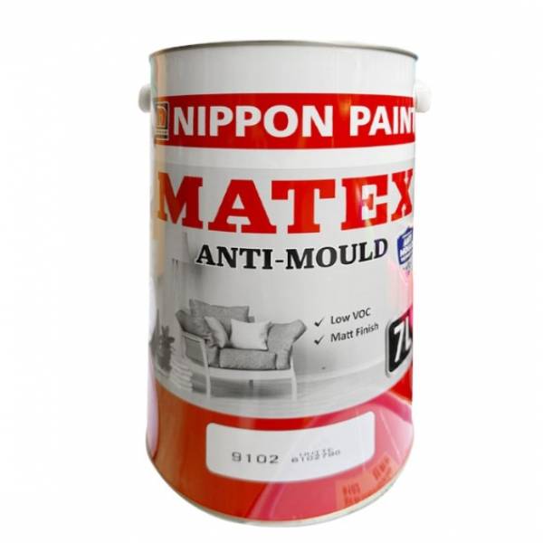 Nippon Paint Matex Emulsion 9102 White With Antimould Formula