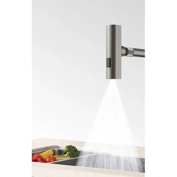 3 in 1 Mode Adjustable Stainless Steel Modern Kitchen Tap Swivel Cascade Kitchen Faucet