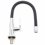 Monic Black Flexible Swivel Sink Tap (K3000)