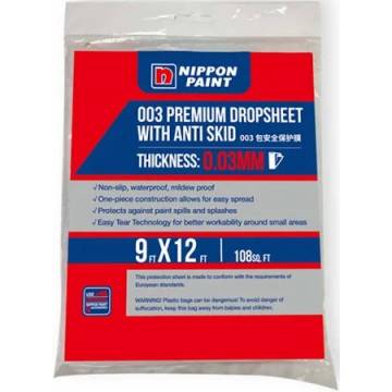 Nippon Paint 003mm Premium Drop Sheet with Anti Skid Technology  (9 x 12 Feet)