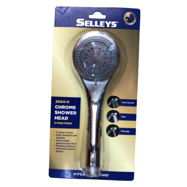 Selleys 2004 Rust Resistant and Durable Chrome 3 Functions Shower Set/ Shower Head